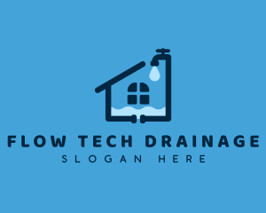 Pipe House Faucet logo design