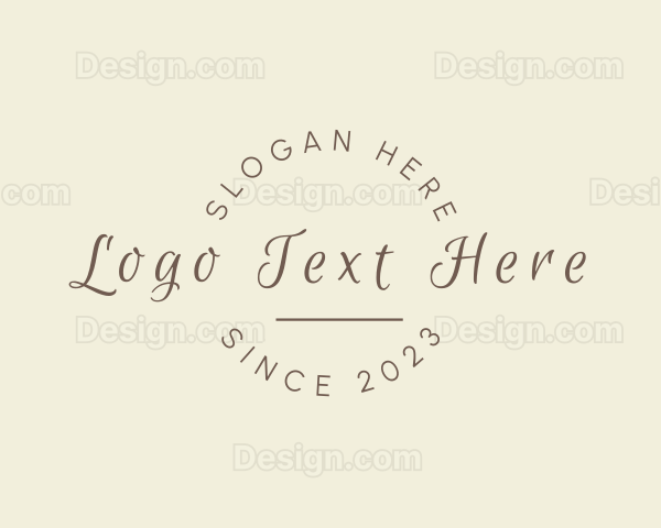 Elegant Script Brand Logo