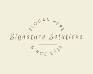 Elegant Script Brand logo