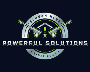 Pressure Washer Disinfection logo design