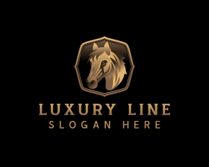 Luxury Equestrian Horse  logo design