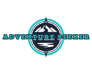 Mountain Compass Adventurer logo design