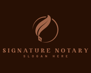 Attorney Notary Feather logo