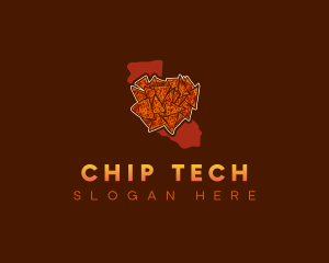 California Chips Snack logo design