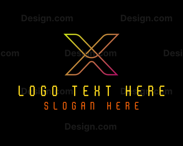 Tech Software Letter X Logo