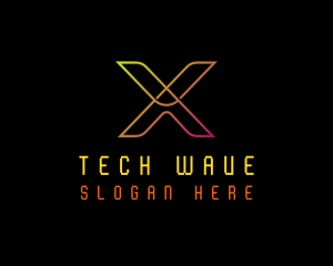 Tech Software Letter X logo design