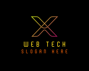 Tech Software Letter X logo design