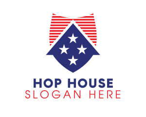 USA Shield House logo design