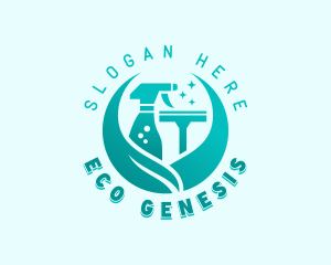 Eco Housekeeper Cleaning logo design