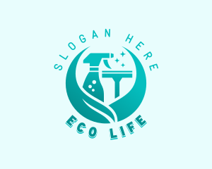 Eco Housekeeper Cleaning logo design