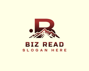 Mountain Outdoor Letter B logo design