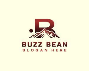 Mountain Outdoor Letter B logo design