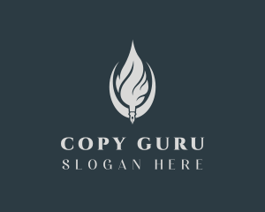 Flame Quill Copywriter logo