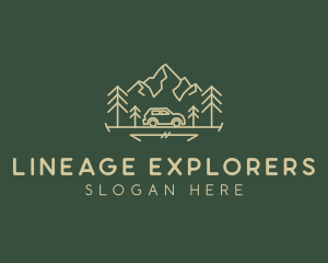 Mountain Roadtrip Outdoor logo design