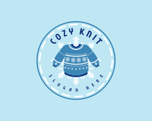 Christmas Winter Sweater logo design