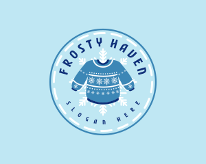 Christmas Winter Sweater logo design