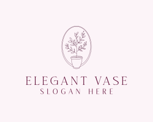 Garden PlantVase logo design