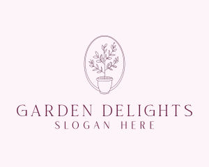 Garden PlantVase logo design