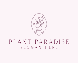 Garden PlantVase logo design