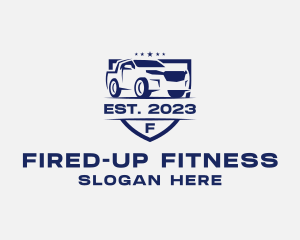 Pick Up Truck Shield logo