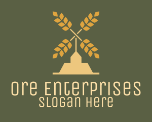 Wheat Windmill Farm logo design