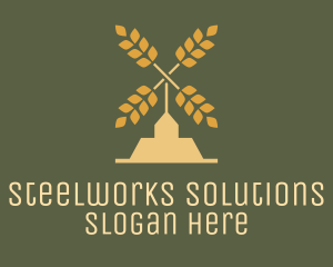 Wheat Windmill Farm logo design