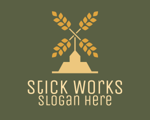 Wheat Windmill Farm logo design