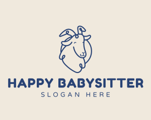 Happy Goat Farm logo design