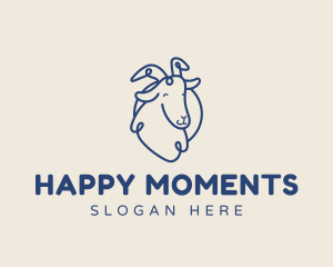 Happy Goat Farm logo design