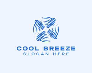 Fan Ventilation HVAC logo design