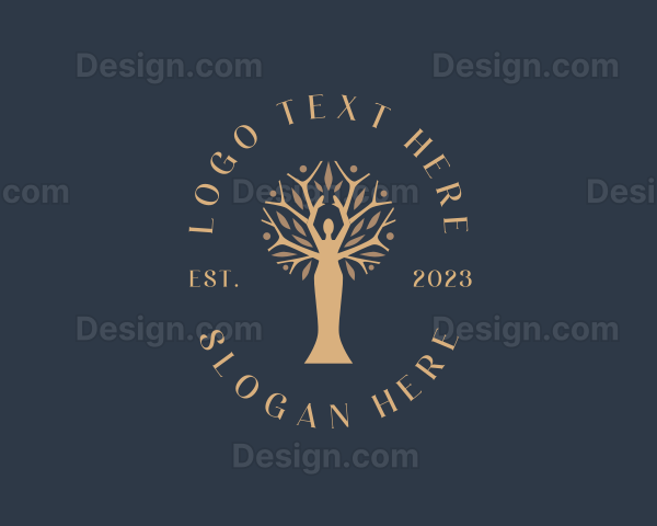 Natural Feminine Tree Logo