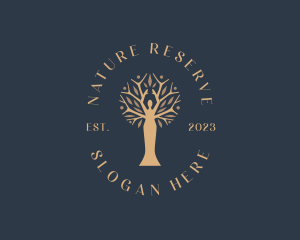 Natural Feminine Tree logo design