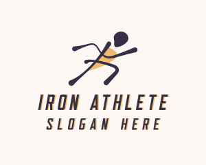 Sport Runner Athlete logo design