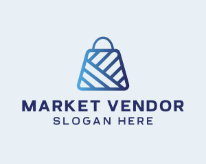 Online Market Bag logo design