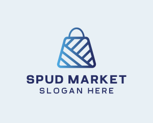 Online Market Bag logo design