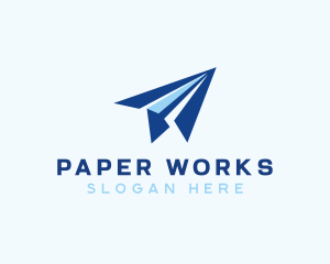 Paper Plane Forwarding logo design