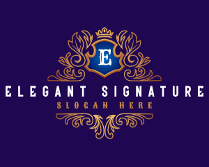 Elegant Botanical Royalty logo design