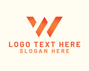Professional Modern Letter W logo