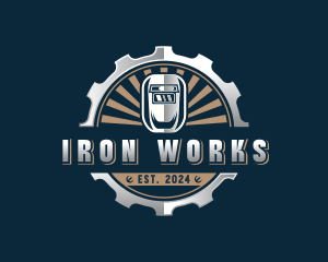 Iron Welding Mask logo design