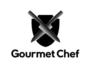 Chef Gourmet Knife  logo design