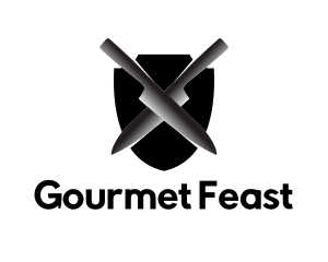 Chef Gourmet Knife  logo design