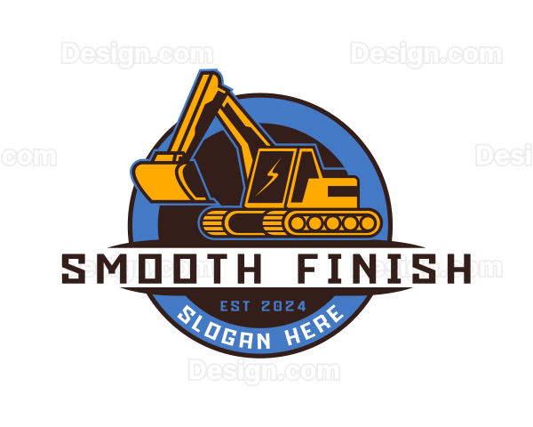 Industrial Machine Backhoe Logo