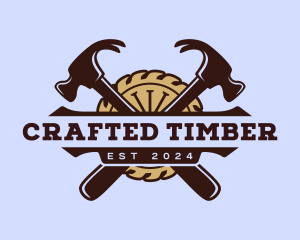 Hammer Saw Hardware Tools logo design