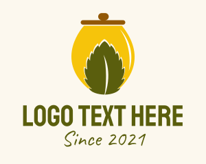 Organic Leaf Jar  logo