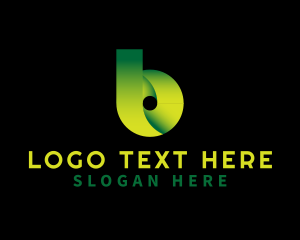 Tech Gradient Letter B logo