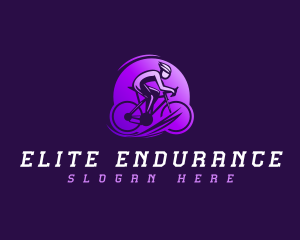 Fast Cyclist Athlete logo design