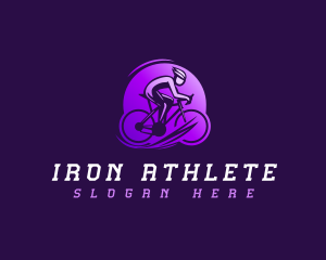 Fast Cyclist Athlete logo design