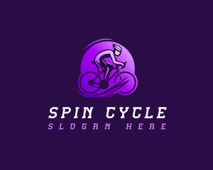 Fast Cyclist Athlete logo design