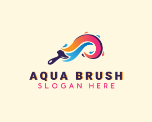 Paint Paint Brush logo design