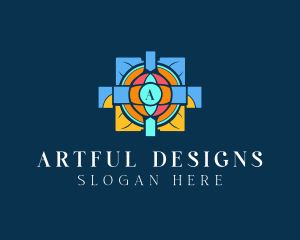 Mosaic Church Art logo design